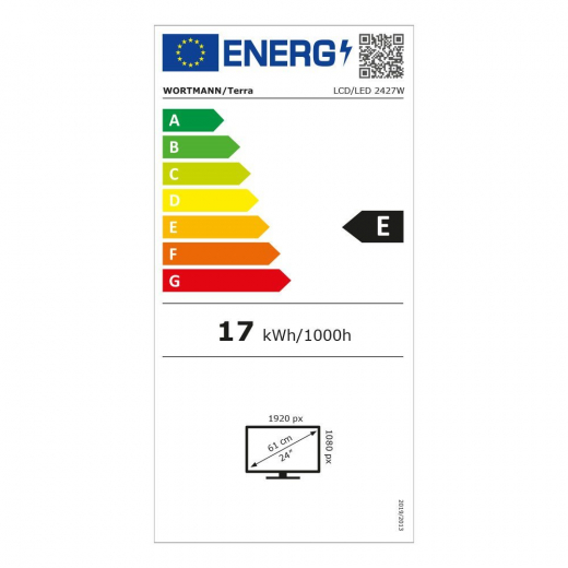 TERRA LCD/LED 2427W HA V3 IPS black HDMI/DP/USB-C, (3030257)